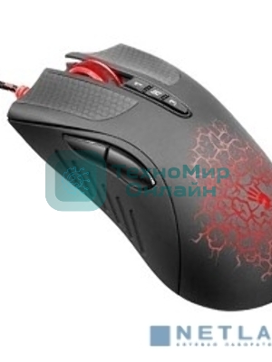 Мышь проводная A4Tech Bloody AL90 Blazing черный, 12000 dpi, USB, кнопки - 8
