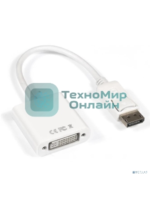 Кабель-переходник DisplayPort-DVI ExeGate EX-DPM-DVIF-0.1 (20M/19F, 0,1м)