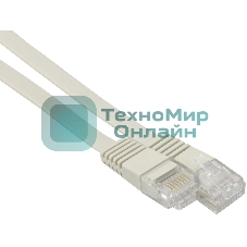 Патч-корд Buro cat.5e molded 0.5м серый RJ-45 (m)-RJ-45 (m)