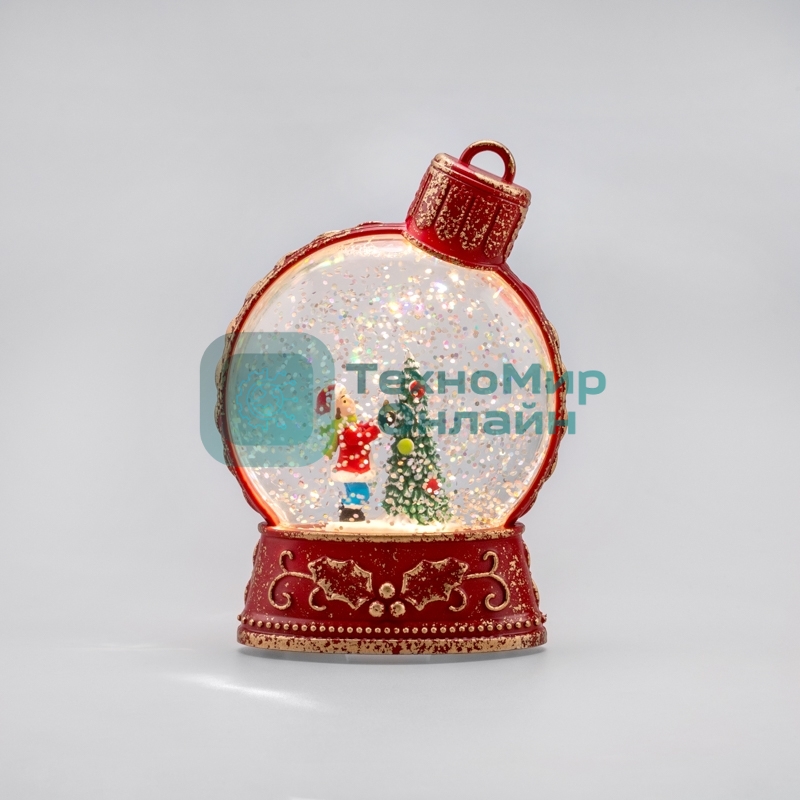 Светильник декоративный (фигура) Neon-night Елочный шар с эффектом снегопада и подсветкой