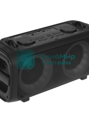 Колонка портативная Hyundai H-PS1030 черный/черный 40 Вт 2.0 BT 10м 3600mAh