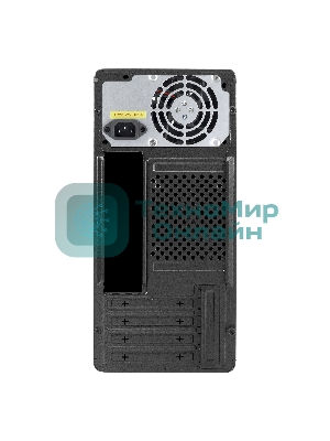 Корпус ExeGate BAA-503U2-AAA350, Mini-Tower, чёрный, 1 x 80/90 мм, БП 350 Вт