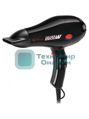 Фен Centek CT-2221 Professional черный, 2200 Вт