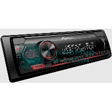 Автомагнитола Pioneer MVH-S125UI, 1 DIN, USB Type-A, AUX, пульт ДУ, съёмная панель