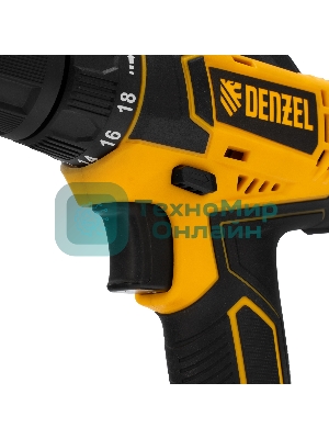 Дрель-шуруповерт Denzel CDL-18-0, 18 В, 0 Ач, 30 Нм, щеточный