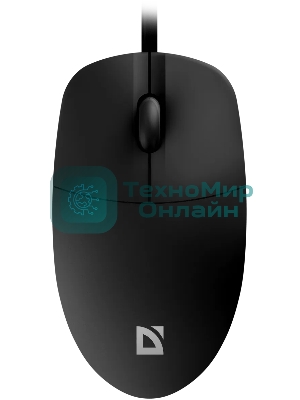 Мышь проводная Defender Azora MB-241 черный, 1200 dpi, USB, кнопки - 3