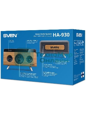 Портативная колонка SVEN АС HA-930,30Вт, дерево