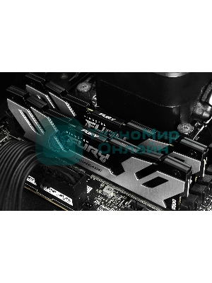 Оперативная память Kingston Fury Renegade, DDR5, 32Gb (2x16Gb), 7600MHz, CL38, DIMM, с радиаторами, серебристый/черный
