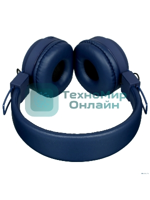 Беспроводные/проводные наушники Hoco W25 синий, полноразмерные, Bluetooth + проводной, до 12 ч.