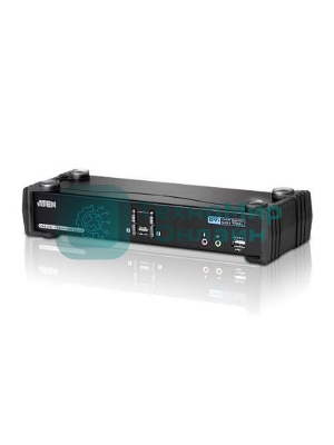 Переключатель KVM ATEN (CS1782A-AT-G) KVM+Audio+USB 2.0, 1 user USB+DVI => 2 cpu USB+DVI, со шнурами USB 2х1.8м., 2560x1600 60Hz DVI-D Dual Link/204