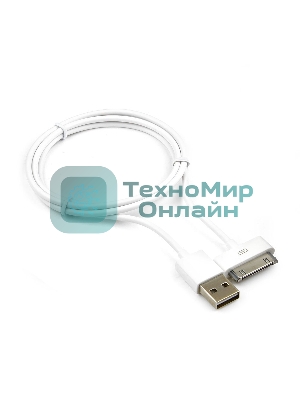 Кабель Gembird USB AM/Apple для iPad/iPhone/iPod, 1м белый, блистер