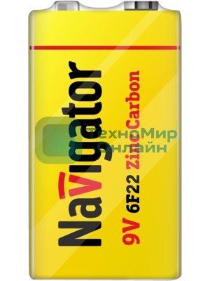 Элемент питания солевой Navigator NBT-NS-6F22-SH1 (шринка 1шт)