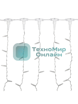 Гирлянда Neon-night Светодиодный Дождь 2х1,5 м, эффект мерцания, прозрачный провод, 230 В, диоды белые