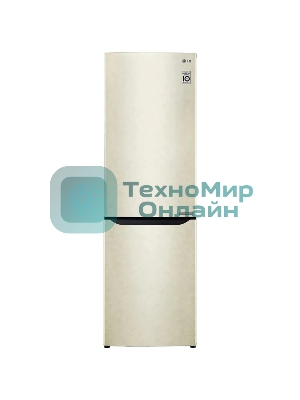 Холодильник LG GA-B419SEJL бежевый двухкамерный 223/79л морозилка снизу, No Frost