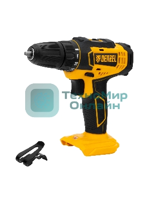 Дрель-шуруповерт Denzel CDL-18-0, 18 В, 0 Ач, 30 Нм, щеточный