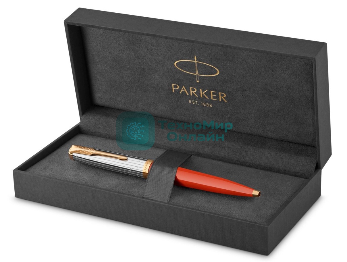 Ручка шариковая Parker 51 Premium (CW2169073) Red Rage GT, M, черные чернила, подарочная коробка