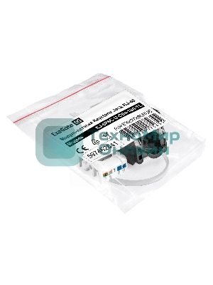 Модуль-вставка Keystone Jack RJ-45 ExeGate KJ-8P8C-U-C6A-180-TL (Кат.6A, неэкранированная, 180 градусов, IDC Toolless (без инструмента))