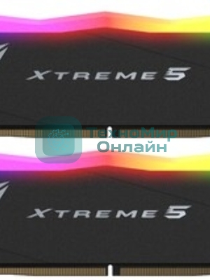 Оперативная память Patriot Viper Xtreme 5, DDR5, 32Gb (2x16GB), 6000MHz, CL30, DIMM, с радиаторами, RGb, серебристый