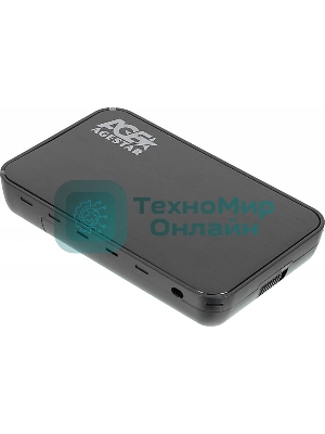 Внешний корпус для HDD AgeStar 3UB3A8-6G SATA II пластик/алюминий черный 3.5