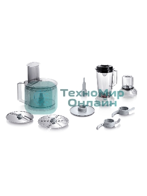 Кухонный комбайн Bosch MCM3501M 800 Вт, Скорости: 2, Блендер 1 л, Чаша 2.3 л, черный/серебристый