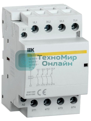 Контактор модульный КМ40-40М AC/DC IEK MKK21-40-40 IEK