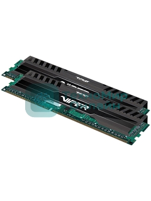 Оперативная память Patriot Viper 3, DDR3, 8GB (2x4 GB), 1600 MHz, CL9, DIMM, радиатор, черный
