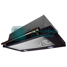 Вытяжка встраиваемая Korting KHP 6617 RN черный/бронзовый, 60 см, 650 куб. м/ч, 58 дБ