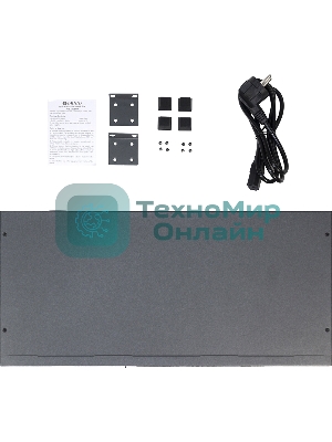 Коммутатор Unmanaged Switch 16x1000Base-T PoE, 2x1000Base-X SFP, PoE Budget 200W, Long-range PoE up to 250m, 19