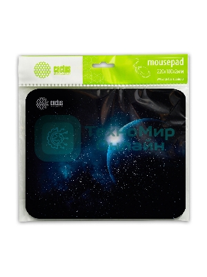 Коврик для мыши Cactus CS-MP-P04XS Микро черный 220x180x2мм