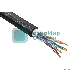 Кабель NEOMAX NM720032-P F/UTP cat.5e 4x2x0.52, 24 AWG, медь, внешний, PE, 305м, черный