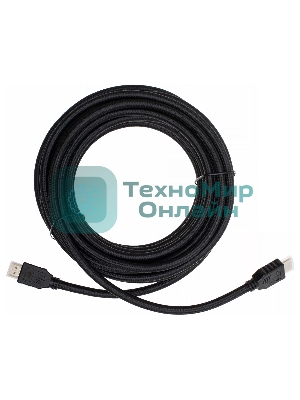 Кабель аудио-видео Cactus CS-HDMI.2-7 HDMI (m)/HDMI (m) 7м. позолоченные контакты черный