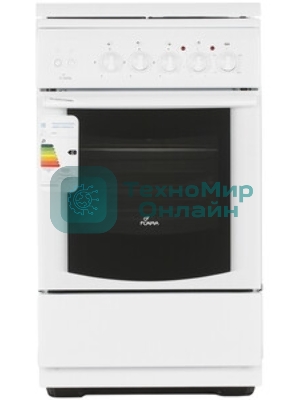 Плита комбинированная Flama RK 23-121 W белый, конфорок 3 газовых и 1 электрическая, духовка 50 л, 50 см x 85 см x 60 см