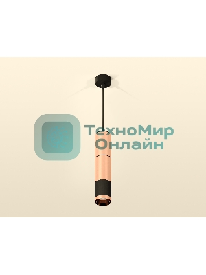 Светильник Ambrella Light XP6302010 PPG/SBK золото розовое полированное/черный песок MR16 GU5.3