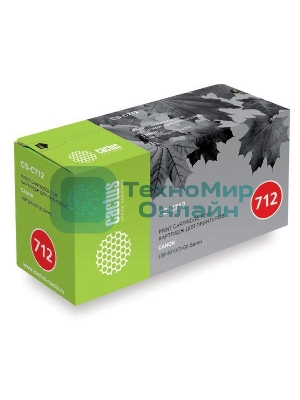 Картридж лазерный Cactus CS-C712S черный (1500 стр.) для Canon LBP-3010/LBP-3100