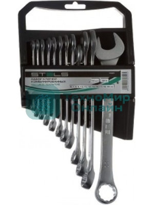 Набор комбинированных ключей Stels 15429 (6 - 22 мм) 12 шт.