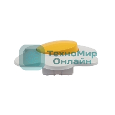 Выключатель двухклавишный Kranz HAPPY Яичница скрытой установки, желтый/белый