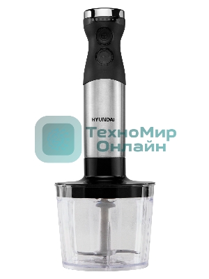 Блендер погружной Hyundai HYB-H3824 800 Вт, серебристый/черный