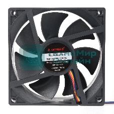 Вентилятор для корпуса Gembird черный, 92 мм, 2500 об/мин, 30 дБ, 4 pin