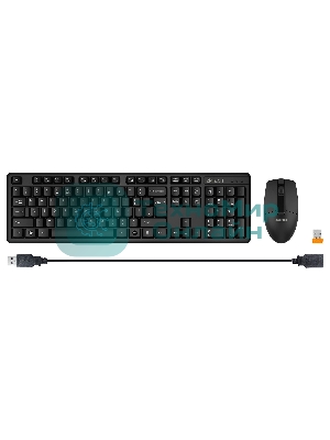 Комплект клавиатура+мышь A4Tech 3330N беспроводной, USB, 1200 DPI, чёрный