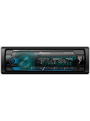 Автомагнитола Pioneer MVH-S325BT, 1 DIN, Bluetooth, USB Type-A, AUX, пульт ДУ, съёмная панель