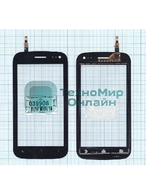 Сенсорное стекло (тачскрин) для Micromax A110Q Canvas 2 Plus черное
