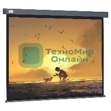 Экран Cactus 124.5x221 см Wallscreen CS-PSW-124X221-SG 16:9 настенно-потолочный рулонный серый