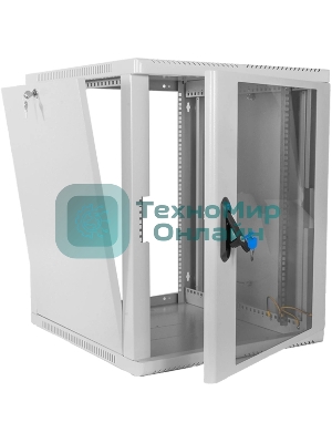 Шкаф ЦМО телекоммуникационный настенный сварной 15U (600 500) съемные стенки, дверь стекло