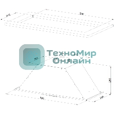 Встраиваемая вытяжка Kuppersberg Inlinea 70 LX 25 х 70 х 28.5 см, 650 м3/ч, 42 дБ, отвод/циркуляция, кнопочное управление, 3 скорости, нержавеющая сталь