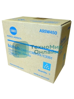 Тонер-картридж Konica-Minolta bizhub C3351/C3851 синий TNP-49C