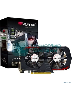 Видеокарта AFOX Geforce GTX1050 4Gb GDDR5 128Bit DVI/HDMI/DP LP Dual Fan (AF1050-4096D5H4-V2)