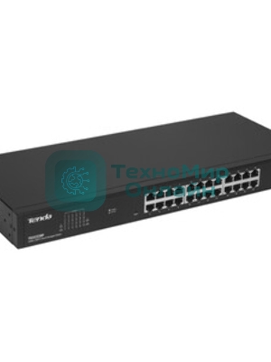 Коммутатор облачный управляемый Tenda TEG2226F, 24x1 Гбит/с, SFP 2x1 Гбит/с, установка в стойку, металлический корпус