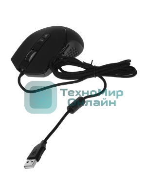 Мышь проводная Gembird MG-770 черный, 3200 dpi, USB, кнопки - 7