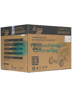 Электрогенератор бензиновый инверторный ТСС SGG 4200Ei, 4.8 кВт, 74 дБ, 35 кг