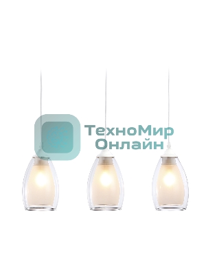 Светильник Ambrella light TR3536/3 WH/CL/FR белый/прозрачный/белый матовый E27*3 max 40W 640*120*820